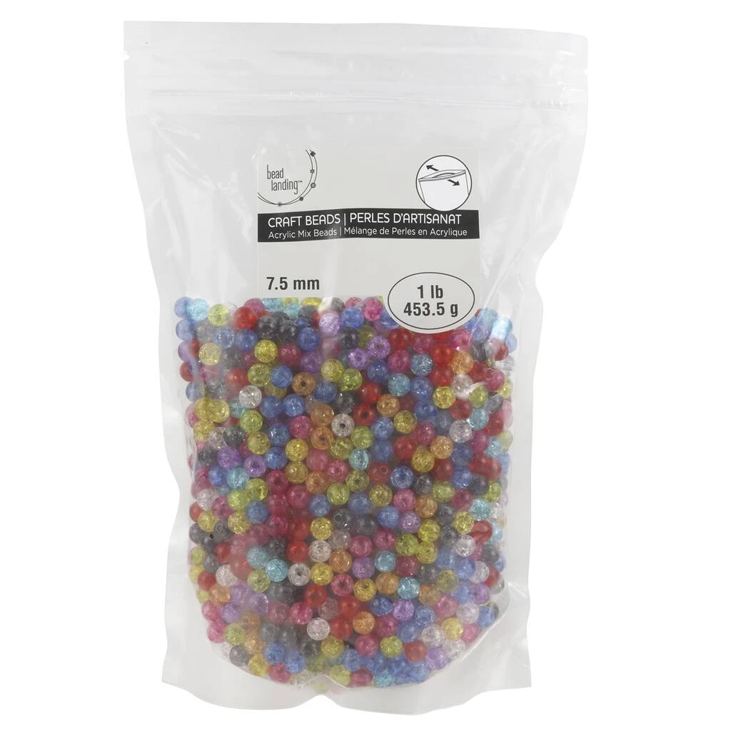 Cheap ๐ Multicolor Crackle Acrylic Round Beads, 7.5mm by Bead Landing™ ๐ 5 Cheap ๐ Multicolor Crackle Acrylic Round Beads, 7.5mm by Bead Landing™ ๐ - Image 3