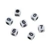 Promo 🤩 6 Pack: White Number Acrylic Cube Beads, 5.5mm by Bead Landing™ 🎁 -Deals Bead Landing Store 10666598 1