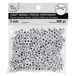 Buy 🔥 12 Pack: White Number Acrylic Cube Beads, 5mm by Bead Landing™ 😍 -Deals Bead Landing Store 10666601 2 1
