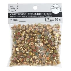 Discount 🎁 12 Pack: Gold Alphabet Circle Acrylic Beads, 7mm by Bead Landing™ 🛒 -Deals Bead Landing Store 10666606 2 1