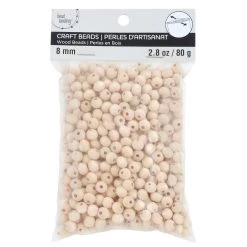 Deals 🔥 12 Pack: Wood Round Beads by Bead Landing™, 8mm 💯 -Deals Bead Landing Store 10666629 2 1