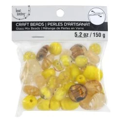 New 🎉 12 Pack: Yellow Mixed Lampwork Glass Craft Beads by Bead Landing™ 🌟 -Deals Bead Landing Store 10666630 2