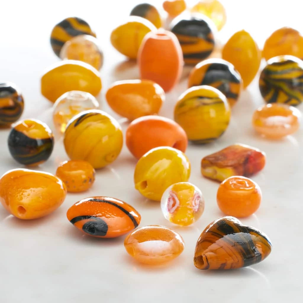Buy ๐คฉ Orange Mixed Lampwork Glass Craft Beads by Bead Landing™ โ๏ธ 4 Buy ๐คฉ Orange Mixed Lampwork Glass Craft Beads by Bead Landing™ โ๏ธ - Image 2