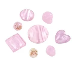 Brand new ❤️ 12 Pack: Pink Mixed Lampwork Glass Beads by Bead Landing™ 🧨
