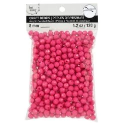Cheap 🧨 12 Pack: Pink Faceted Acrylic Round Craft Beads by Bead Landing™, 8mm 🎉 -Deals Bead Landing Store 10666637 2 1