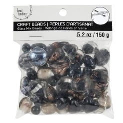 Hot Sale 🤩 12 Pack: Black Mixed Lampwork Glass Craft Beads by Bead Landing™ 😀 -Deals Bead Landing Store 10666639 2