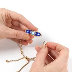 Coupon 🤩 Connected Delica Bead Evil Eye Connector by Bead Landing™ 🎉 -Deals Bead Landing Store 10681638 3