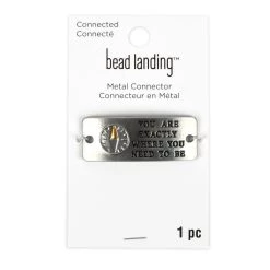Budget 👏 Connected Silver Exactly Where Metal Connector by Bead Landing™ 🔥 -Deals Bead Landing Store 10681640 1