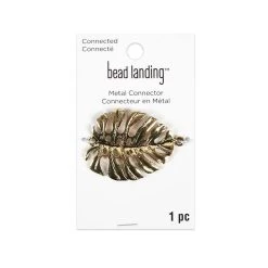 Budget 😀 Connected Gold Monstera Metal Connector by Bead Landing™ 🛒