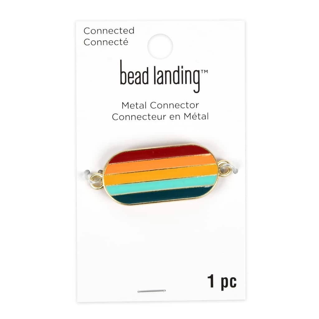 Promo ⭐ Connected Rainbow Metal Connector by Bead Landing™ ⌛ 3 Promo ⭐ Connected Rainbow Metal Connector by Bead Landing™ ⌛