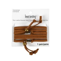 Cheap 🔥 Connected Camel Suede Faux Leather Bracelet Wrap by Bead Landing™ 👍
