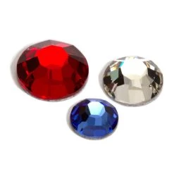 Wholesale 💯 6 Packs: 90 ct. (540 total) Crystal Radiance Patriotic Mix Flatback European Crystals by Bead Landing™ ⌛