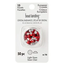 Flash Sale ⌛ Crystal Radiance Light Siam Flatback European Crystals by Bead Landing™ 👏 -Deals Bead Landing Store 10682698 30