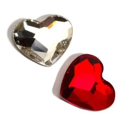 New 🛒 Crystal Radiance Heart Flatback European Crystals by Bead Landing™ 🌟