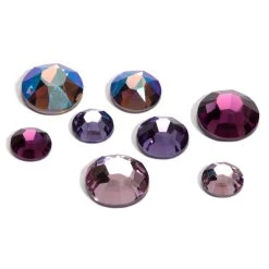 Best deal 🥰 Crystal Radiance Amethyst Ombre Hotfix European Crystals by Bead Landing™ 🎁