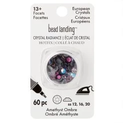 Best deal 🥰 Crystal Radiance Amethyst Ombre Hotfix European Crystals by Bead Landing™ 🎁 -Deals Bead Landing Store 10682705 30