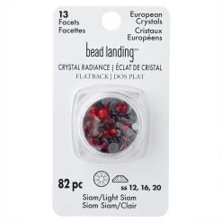 Best deal 🌟 Crystal Radiance Siam & Light Siam Mix Flatback European Crystals by Bead Landing™ 🔥 11 Best deal 🌟 Crystal Radiance Siam & Light Siam Mix Flatback European Crystals by Bead Landing™ 🔥 -Deals Bead Landing Store 10682709 30