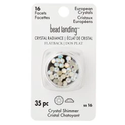 Hot Sale 🌟 Crystal Radiance SS16 Crystal Shimmer Flatback European Crystals by Bead Landing™, 35ct. 😀 -Deals Bead Landing Store 10682738 30