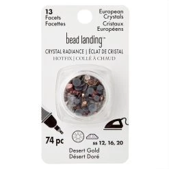 Flash Sale 🧨 Crystal Radiance Desert Gold Hotfix European Crystals by Bead Landing™ 😉 -Deals Bead Landing Store 10682750 30