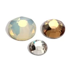 Hot Sale ⌛ Crystal Radiance White Ombre Flatback European Crystals by Bead Landing™ 🌟