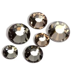 New 👏 12 Packs: 66 ct. (792 total) Crystal Radiance Charcoal Hotfix European Crystals by Bead Landing™ 😍