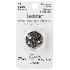 Wholesale 👏 Crystal Radiance Graphite Mix Flatback European Crystals by Bead Landing™ ✔️ -Deals Bead Landing Store 10682769 30