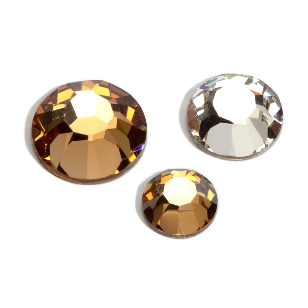 Budget 🤩 Crystal Radiance Golden Honey Mix Flatback European Crystals by Bead Landing™ 👍 3 Budget 🤩 Crystal Radiance Golden Honey Mix Flatback European Crystals by Bead Landing™ 👍