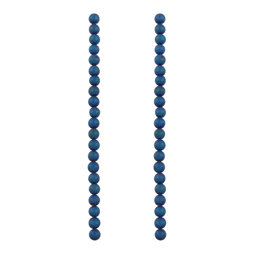 Hot Sale 👍 Blue Plated Druzy Agate Round Beads by Bead Landing™ 🌟 5 Hot Sale 👍 Blue Plated Druzy Agate Round Beads by Bead Landing™ 🌟 - Image 3