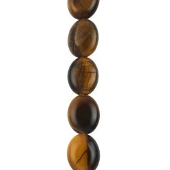 Best Sale 🧨 12 Pack: Yellow Tiger's Eye Oval Beads, 10mm by Bead Landing™ 🥰
