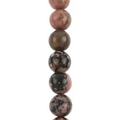 Top 10 🛒 Brown & Black Rhodonite Round Beads by Bead Landing™ ⌛