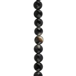 Flash Sale 🔥 Black Faceted Agate Round Coin Beads by Bead Landing™ 👏