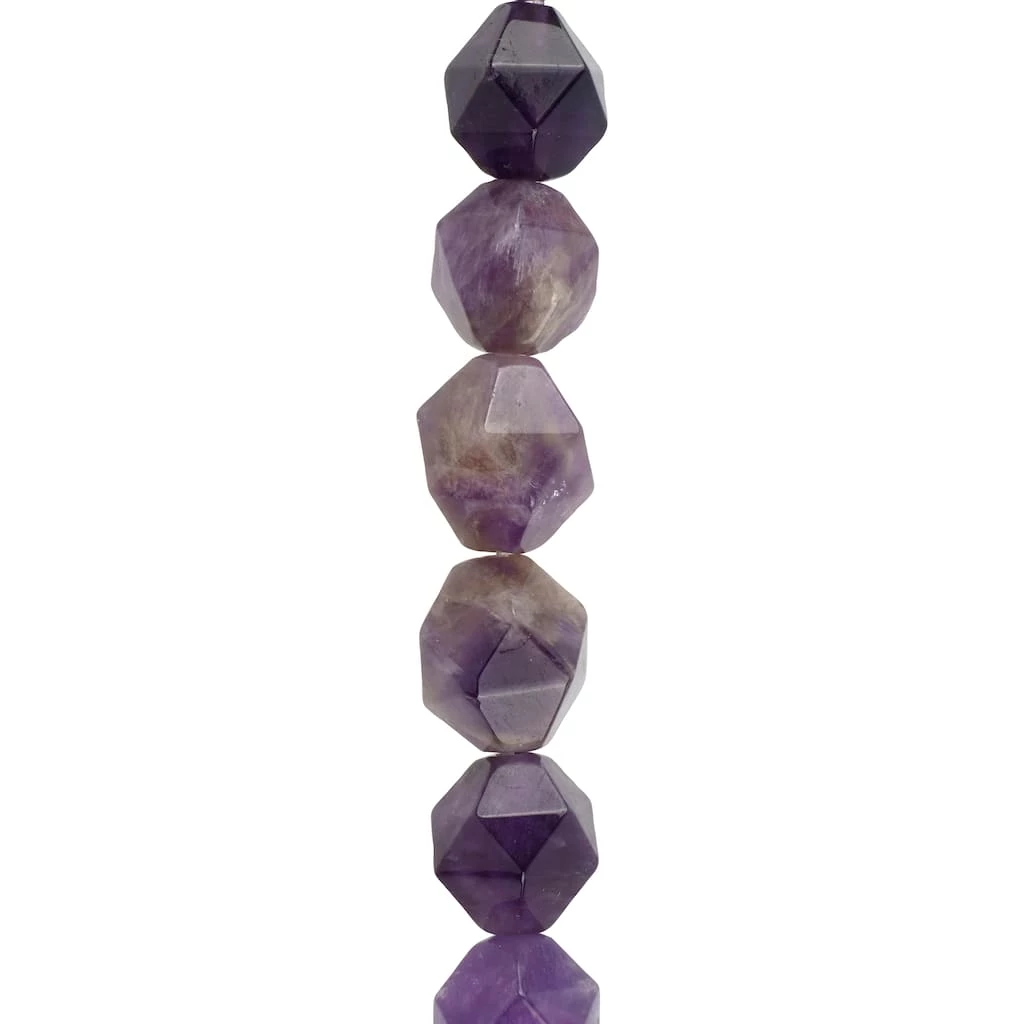 Brand new ๐ Amethyst Faceted Star Cut Beads, 10mm by Bead Landing™ โญ 3 Brand new ๐ Amethyst Faceted Star Cut Beads, 10mm by Bead Landing™ โญ