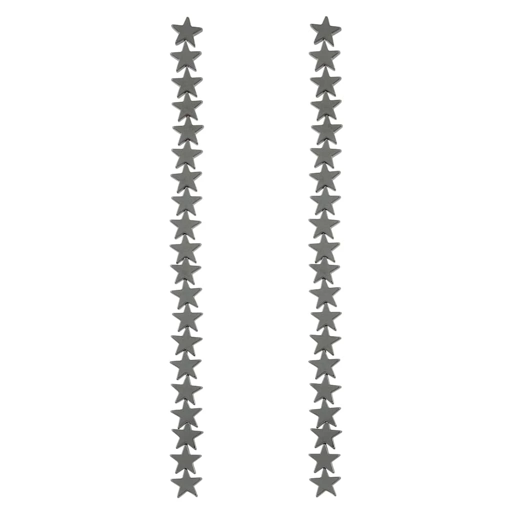 Brand new 😉 12 Pack: Black Hematite Star Beads, 8mm by Bead Landing™ 👏 5 Brand new 😉 12 Pack: Black Hematite Star Beads, 8mm by Bead Landing™ 👏 - Image 3