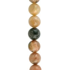Flash Sale 🎁 12 Pack: Natural Tone Sunstone Round Beads, 10mm by Bead Landing™ ⭐