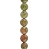 Outlet 🌟 Green & Orange Unakite Faceted Coin Beads, 8mm by Bead Landing™ ✔️ -Deals Bead Landing Store 10686195 1