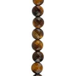 Deals Bead Landing Store 24 Best Sale 👍 Yellow Tigereye Faceted Coin Beads by Bead Landing™ 👏