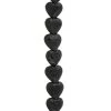 Best deal ✔️ 12 Pack: Black Lava Heart Beads, 10mm by Bead Landing™ 😉