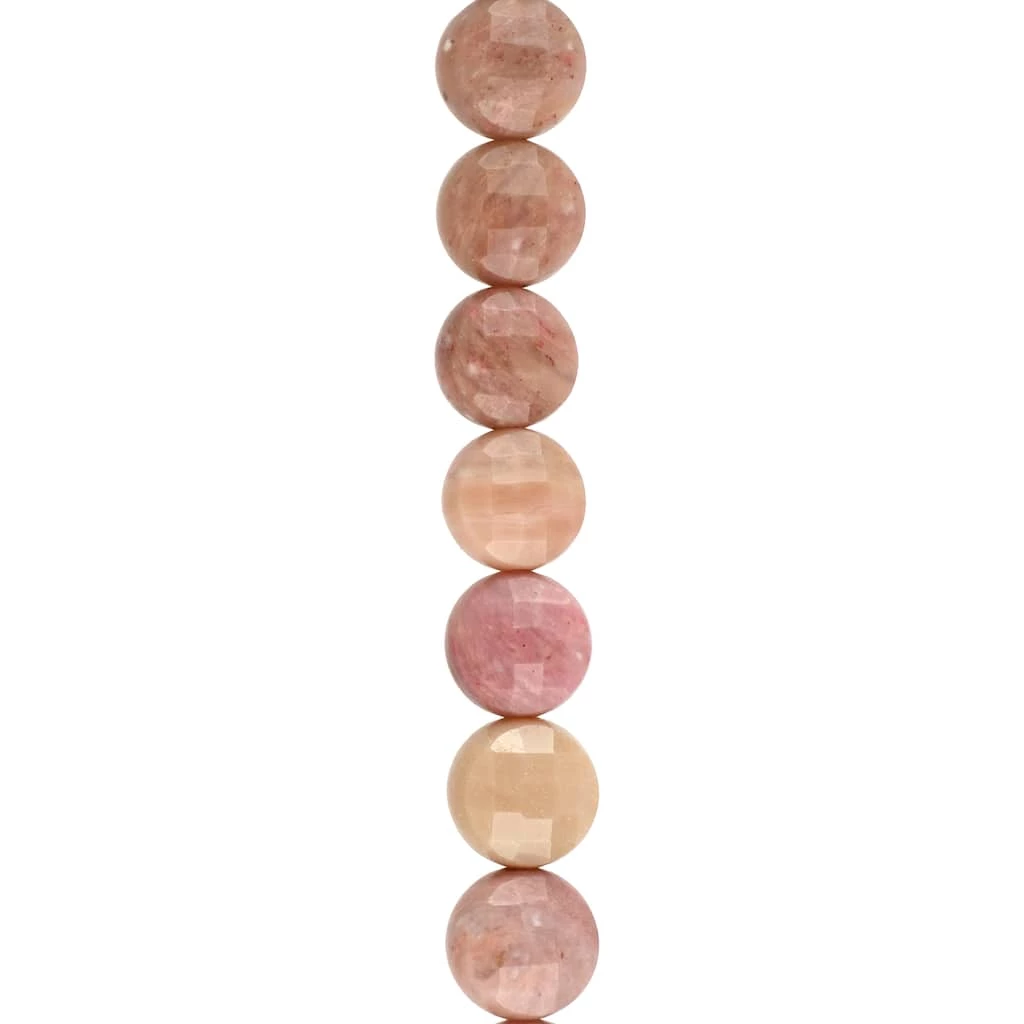 Cheap 🥰 12 Pack: Pink Rhodonite Faceted Coin Beads, 8mm by Bead Landing™ 🔥 3 Cheap 🥰 12 Pack: Pink Rhodonite Faceted Coin Beads, 8mm by Bead Landing™ 🔥