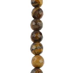 Deals Bead Landing Store 30 Budget 🌟 Yellow Tiger's Eye Faceted Round Beads, 10mm by Bead Landing™ 😀