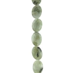 Outlet 💯 12 Pack: Green Labradorite Oval Beads, 18mm by Bead Landing™ 😀