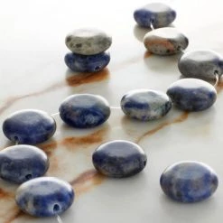 New ⭐ Sodalite Coin Beads, 14mm by Bead Landing™ ❤️ -Deals Bead Landing Store 10686547 20
