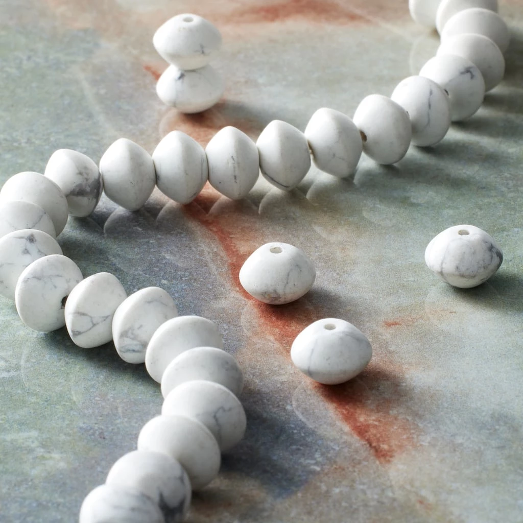 Hot Sale โญ White Howlite Bicone Beads, 8mm by Bead Landing™ ๐ 4 Hot Sale โญ White Howlite Bicone Beads, 8mm by Bead Landing™ ๐ - Image 2