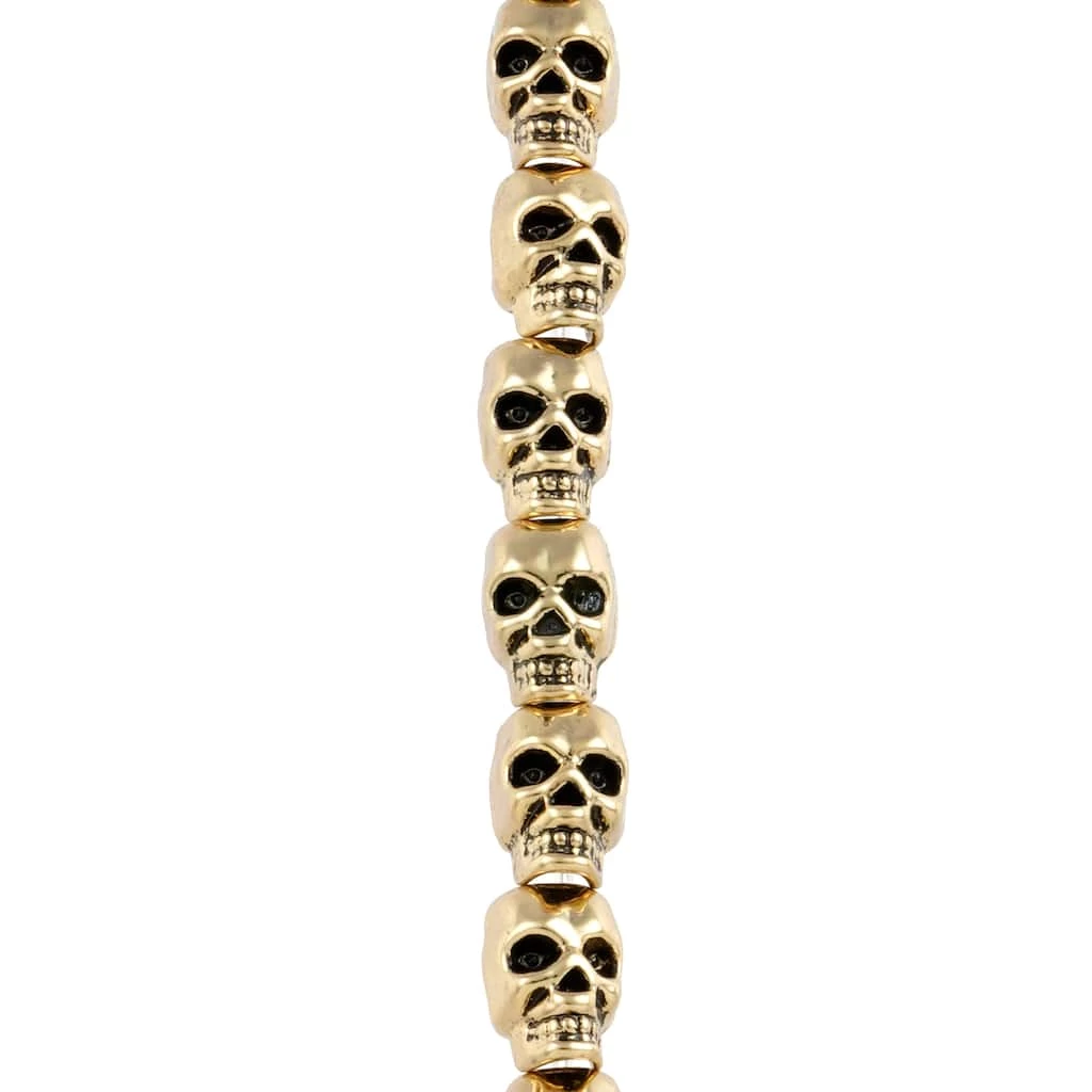 Budget ✨ Antique Gold Metal Skull Beads, 12mm by Bead Landing™ 🌟 3 Budget ✨ Antique Gold Metal Skull Beads, 12mm by Bead Landing™ 🌟