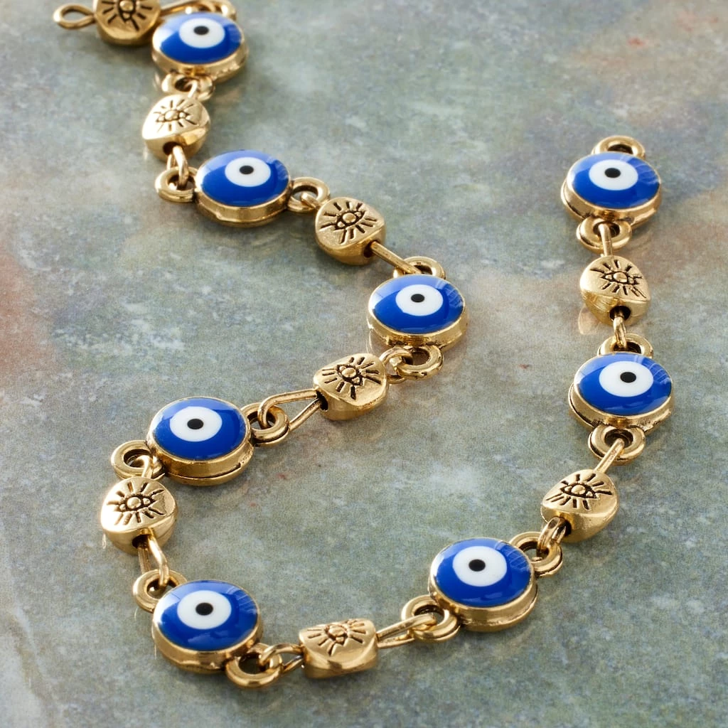 Discount โญ Antique Gold Metal Evil Eye Beads by Bead Landing™ ๐ 4 Discount โญ Antique Gold Metal Evil Eye Beads by Bead Landing™ ๐ - Image 2