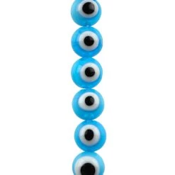 Best Sale ⌛ Lampwork Glass Round Evil Eye Beads, 8mm by Bead Landing™ 🥰