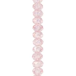 Top 10 ✨ Pink Faceted Large Hole Glass Rondelle Beads by Bead Landing™ 🔔