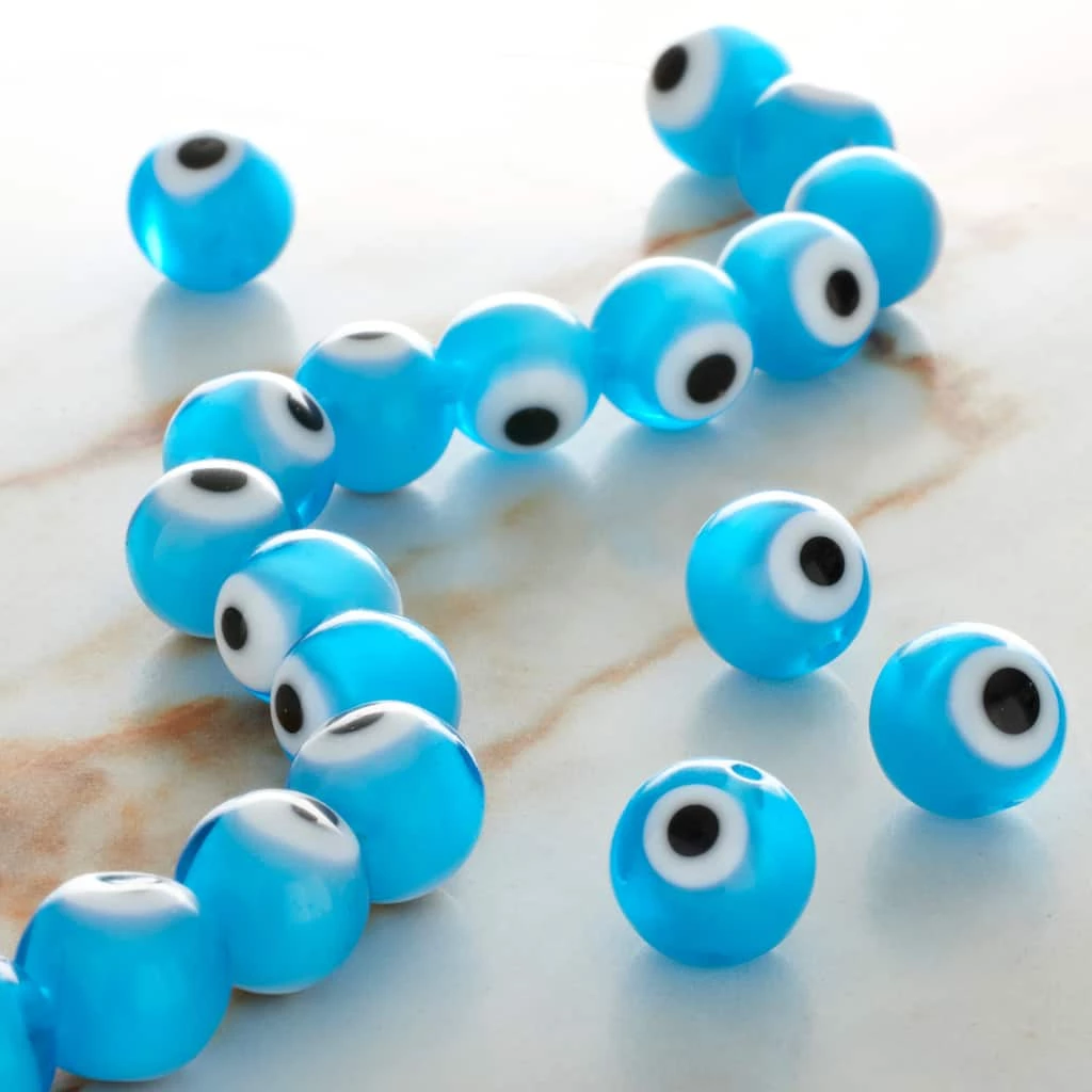 Best reviews of 🥰 12 Pack: Light Blue Evil Eye Glass Round Beads by Bead Landing™ 😍 4 Best reviews of 🥰 12 Pack: Light Blue Evil Eye Glass Round Beads by Bead Landing™ 😍 - Image 2