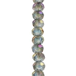 Brand new 🔔 Gray Glass Faceted Rondelle Beads by Bead Landing™ 🛒