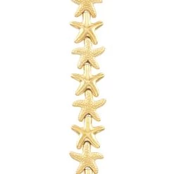 Cheapest 💯 12 Packs: 12 ct. (144 total) Gold Metal Starfish Beads, 14mm by Bead Landing™ ✔️