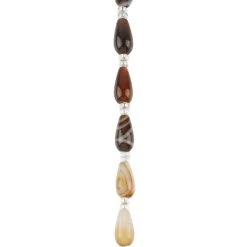 Best reviews of 🎁 Brown Striped Dyed Agate Teardrop Beads, 8mm by Bead Landing™ 🔥
